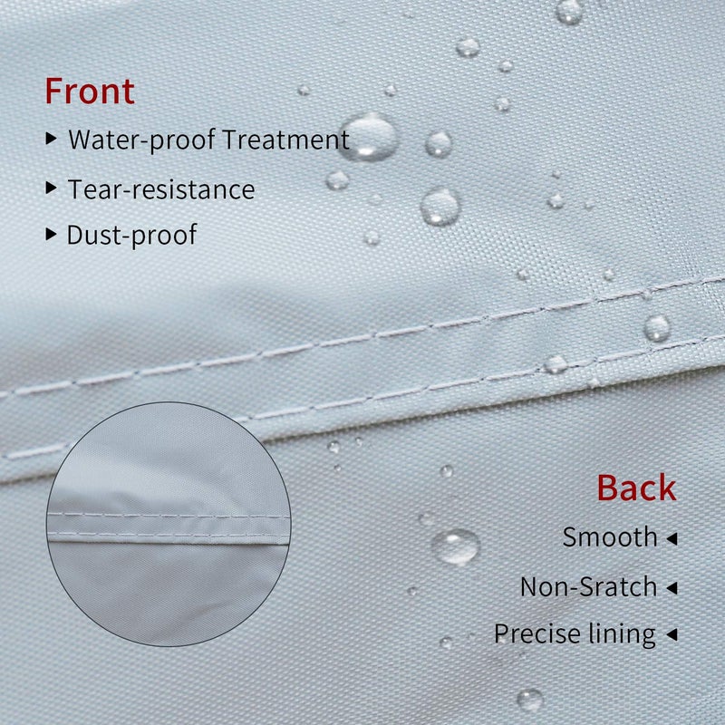 SEAZEN Waterproof Heavy Duty Lawn Mower Cover, UV and Dust Protection Push Mower Cover, Universal Fit with Drawstring & Storage Bag - Image 2